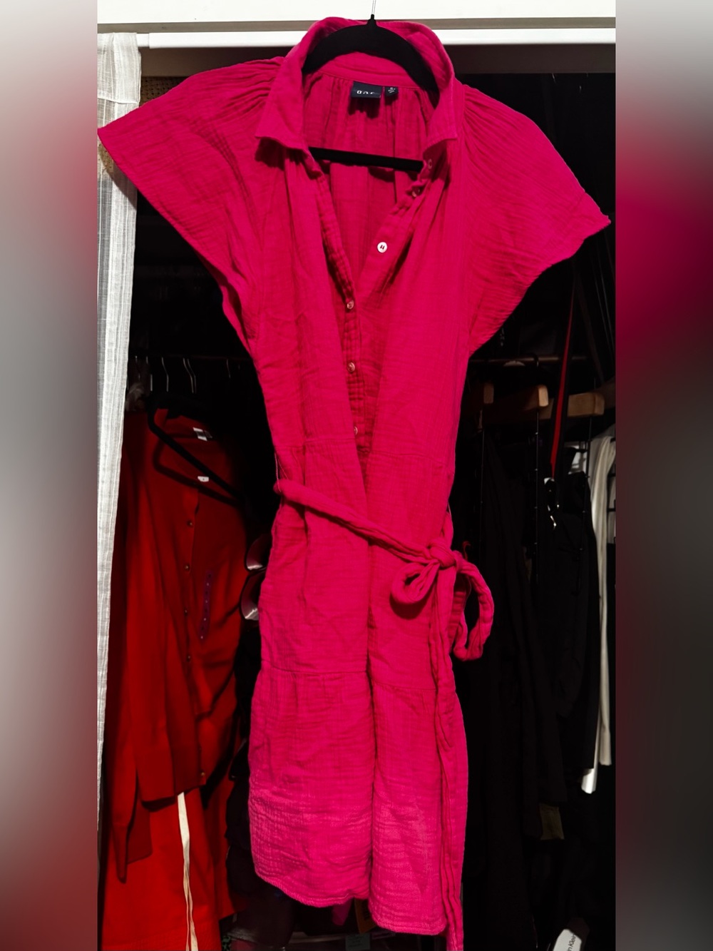 GAP Hot Pink Button-Front Shirt